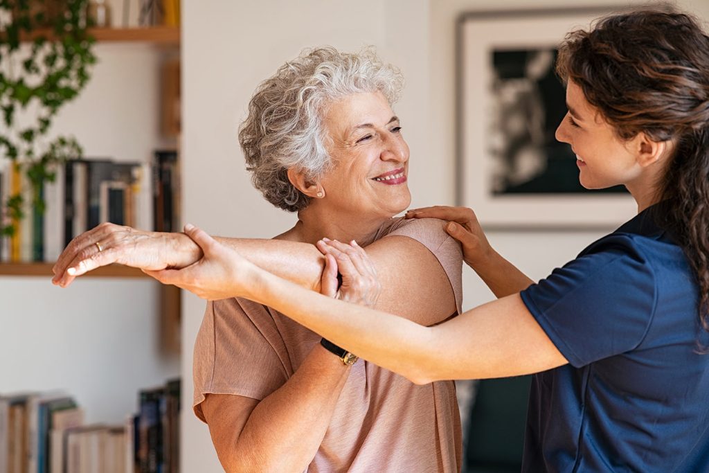 Cross-Therapie-Hausbesuche zugewandte KG-Therapie